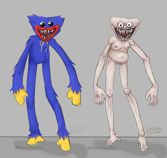 Yes I am the one who drew Skinned Huggy